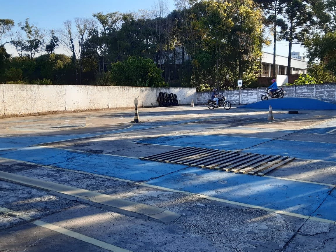 Rampa para treinamento de Moto